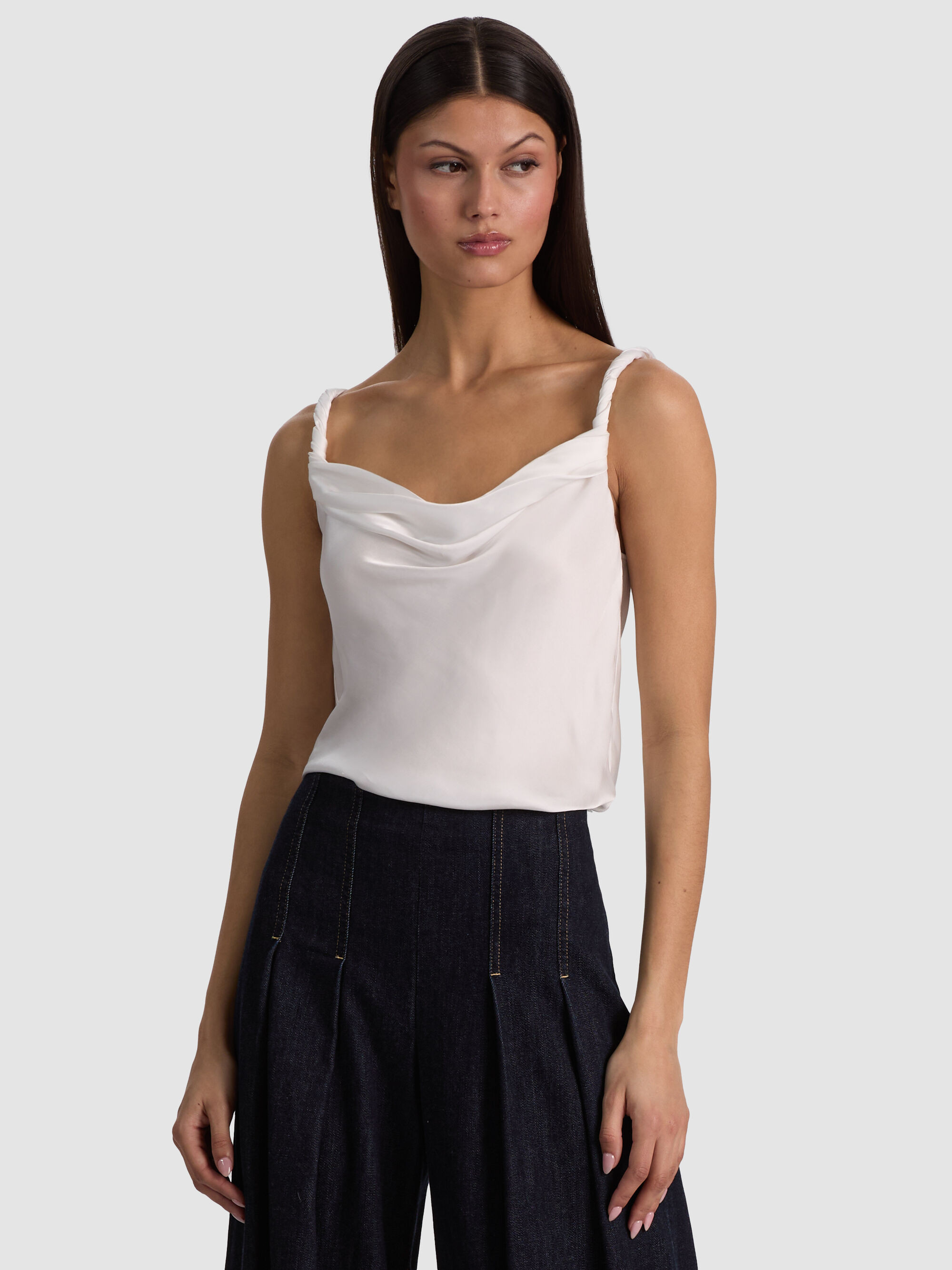 MONIQUE TWIST STRAP TANK | Alice + Olivia