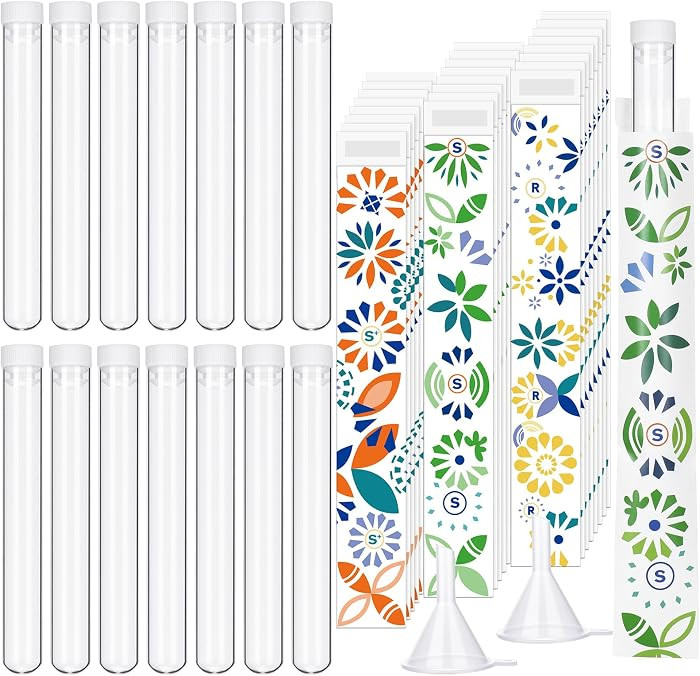 38 Pcs Tampon Tube Set Included Plastic Travel Tube Containers for Women Tampon Reusable Wrappers... | Amazon (US)