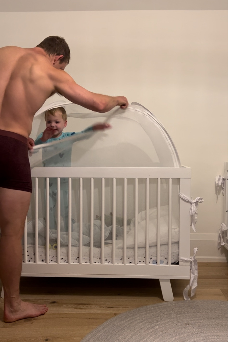 The twins full crib set up… ps the sleep tents are saving our lives at the moment 💤🙏🏻 

#LTKkids #LTKfamily #LTKbaby