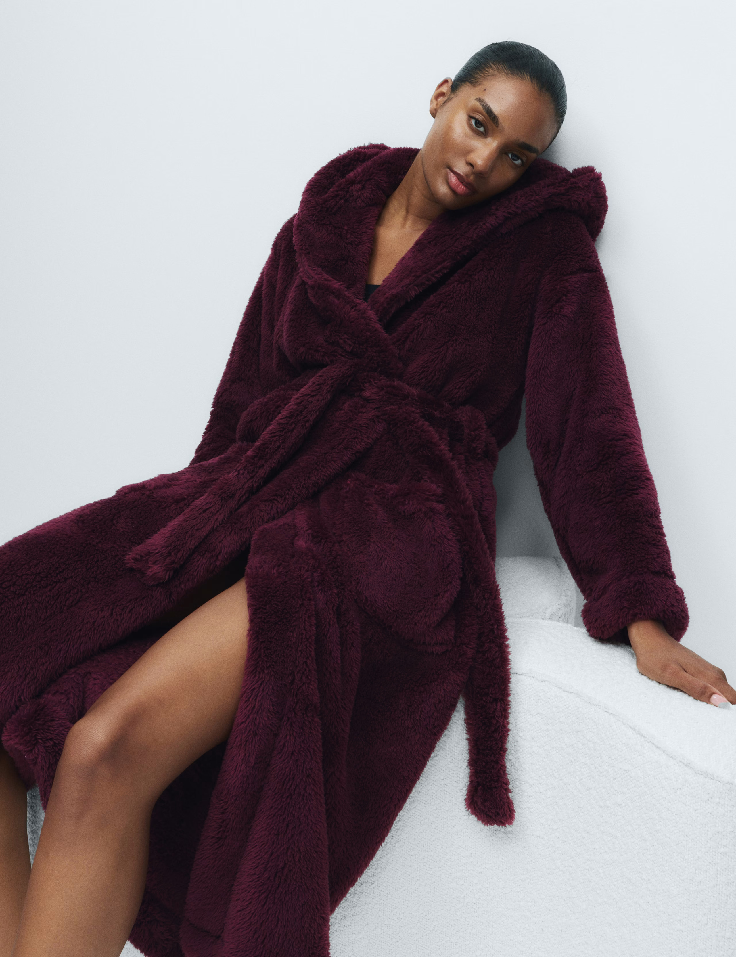 Fleece Hooded Dressing Gown | Marks & Spencer (UK)