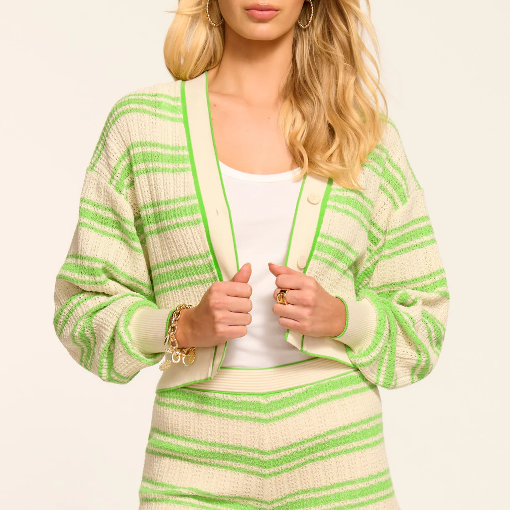 Olympia Striped Knit Mini Short | Ramy Brook