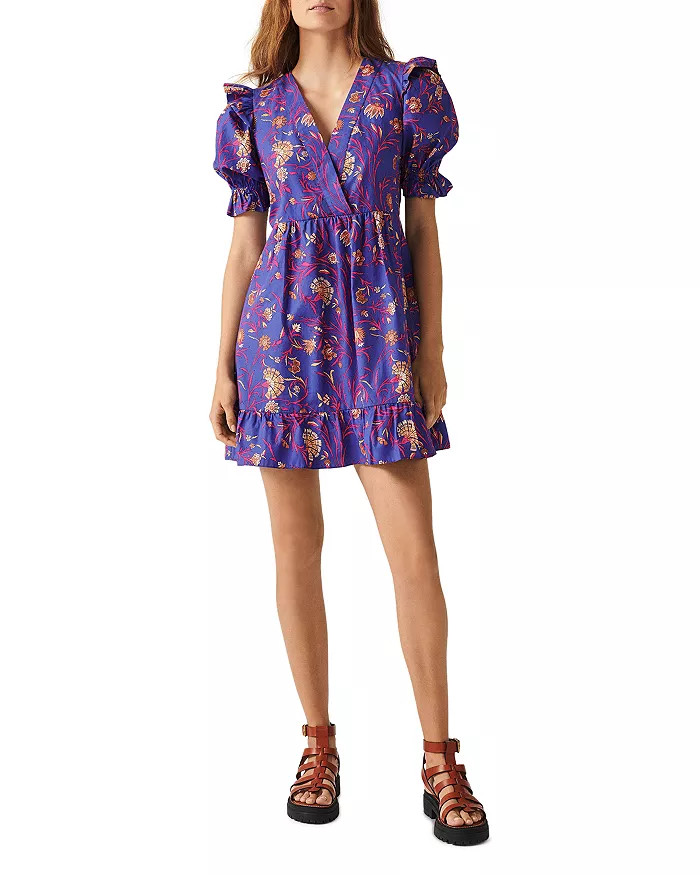 Popy Cotton Ruffled Puff Sleeve Dress | Bloomingdale's (US)