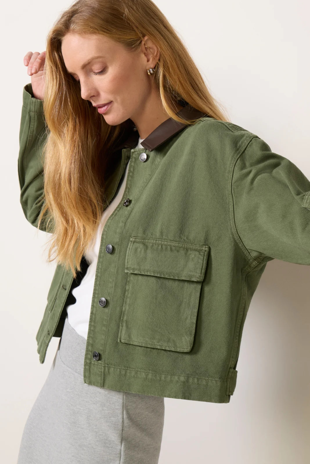 Rey Cropped Chore Jacket | Evereve