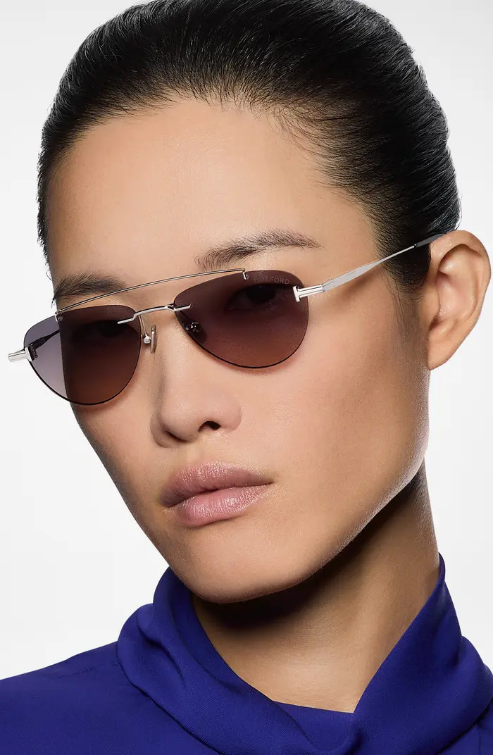 Astor 55mm Gradient Pilot Sunglasses | Nordstrom