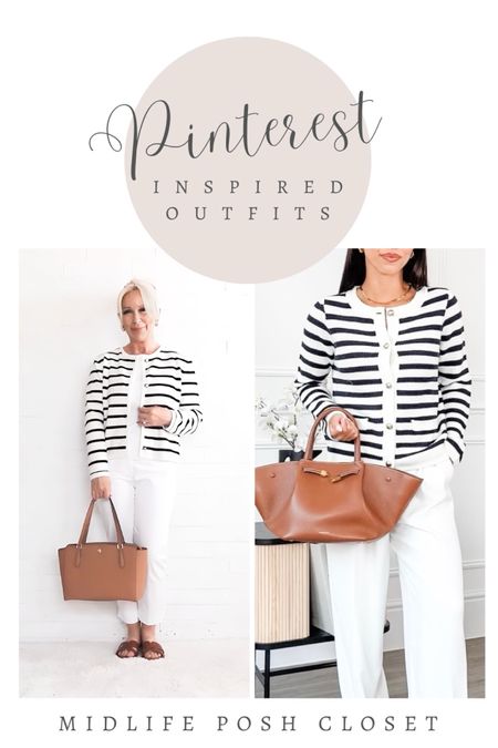 Pinterest Inspired Outfits - Striped Lady Coat Cardigan (Olivia Miller on right):

Over 50 / Over 60 / Over 40 / Classic Style / Minimalist / Neutral / European Style


#LTKover40 #LTKSeasonal #LTKstyletip