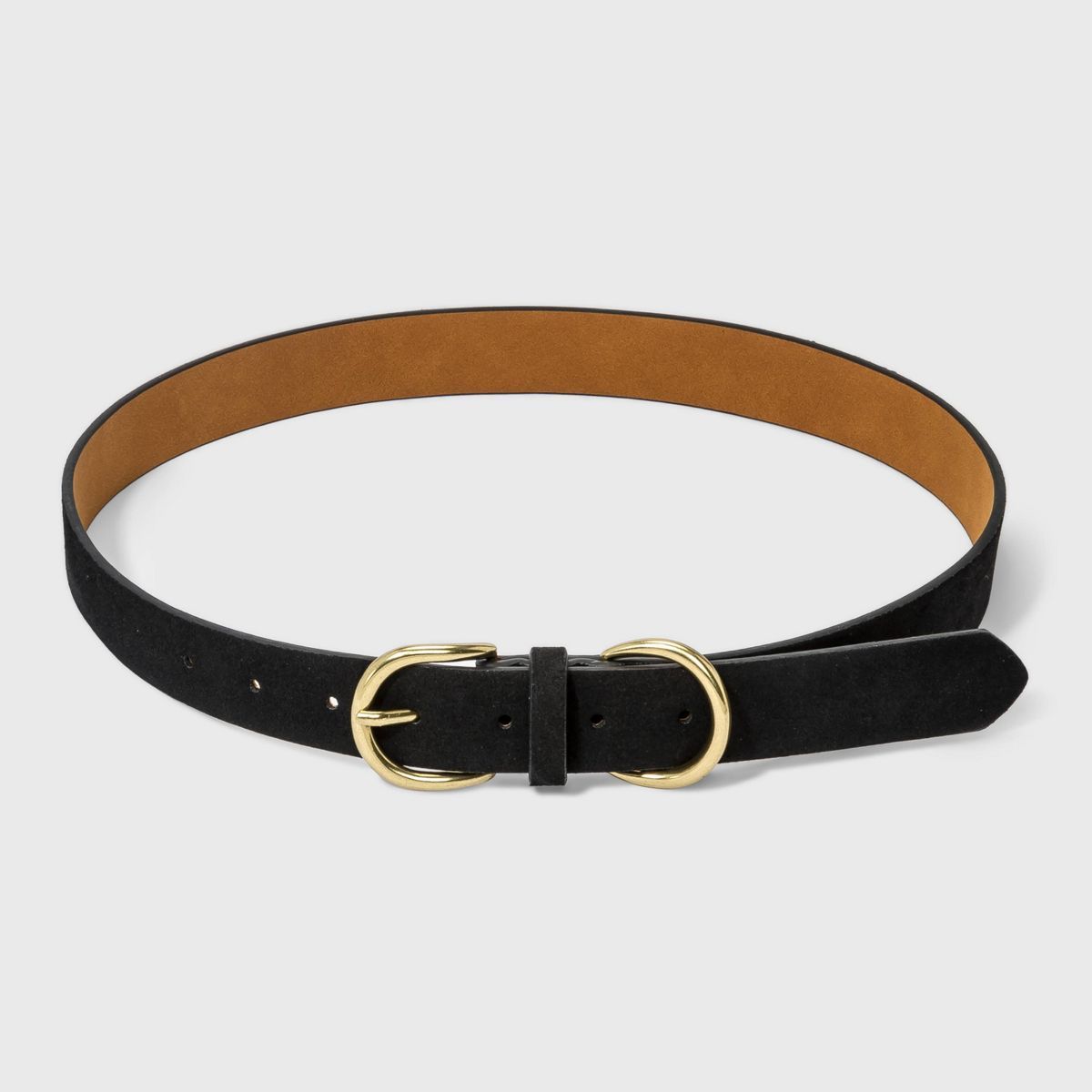 Women's Double Harness Metal Loop Belt - Universal Thread™ Black | Target