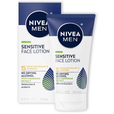 Nivea Men Sensitive Face Lotion with Vitamin E - SPF 15 - 2.5 fl oz | Target