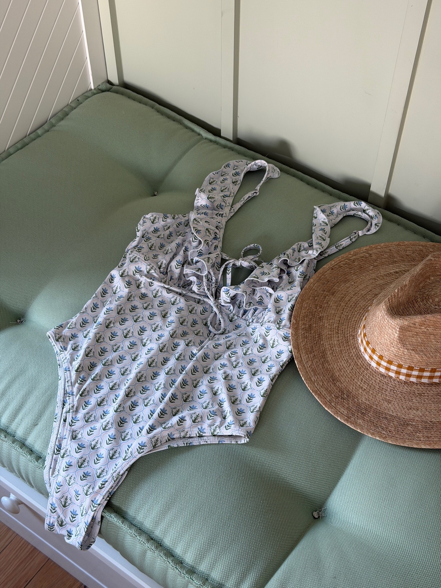 [6/29/26] one of my favorite patterns from my collection with @Grey Bandit 🤍 the lulu v-neck ruffle | I’m currently wearing a size large in my third trimester! Code viv15 always works

#LTKSaleAlert #LTKSwim #LTKBump