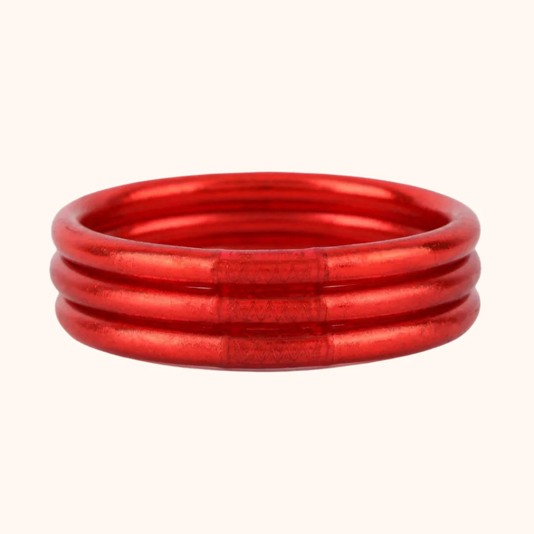 Crimson All Weather Bangles® (AWB®) - Serenity Prayer | BuDhaGirl