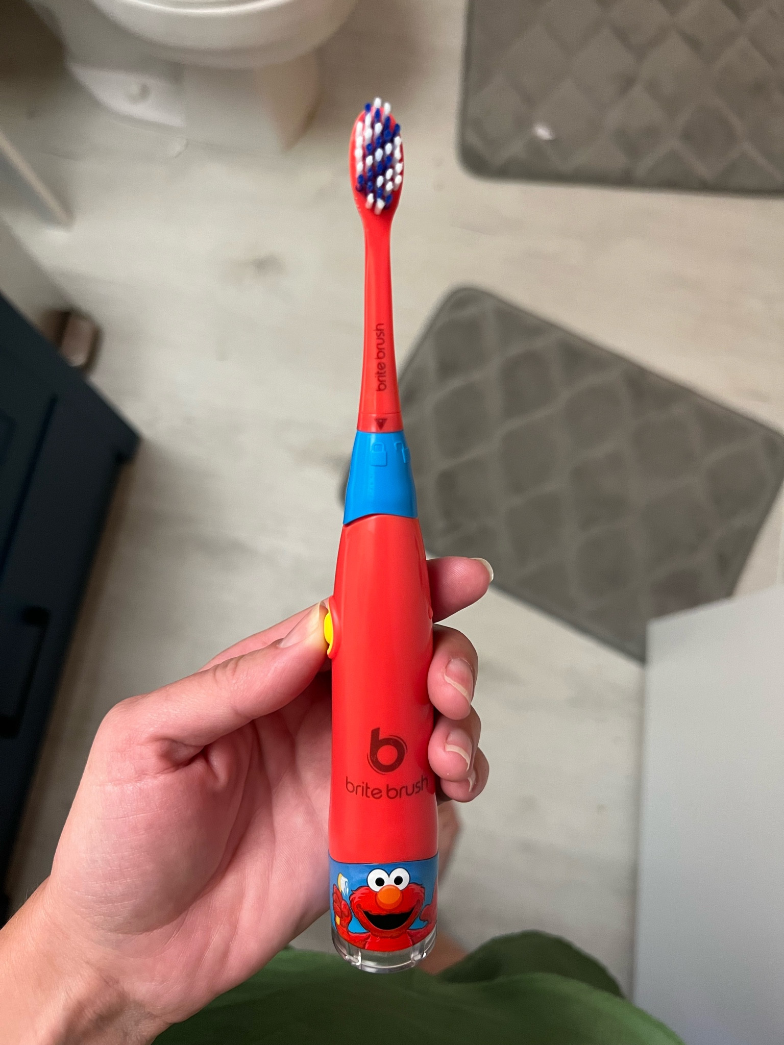 This toothbrush actually gets June to brush her teeth! 🤯 (It’s so annoying but it works! Elmo sings and talks and it gameifys teeth brushing!) 

#LTKkids #LTKbaby