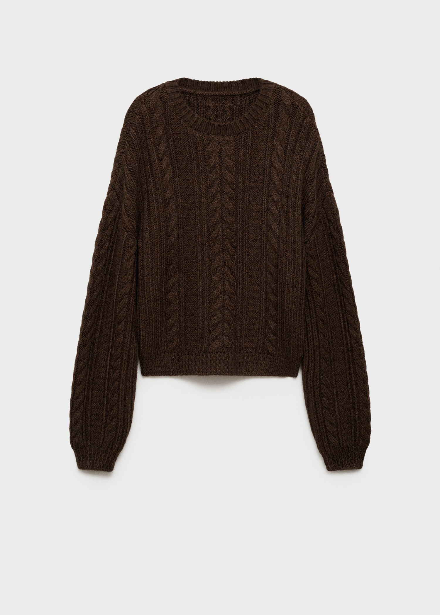Round-neck braided sweater | Mango (US/MX/AU)