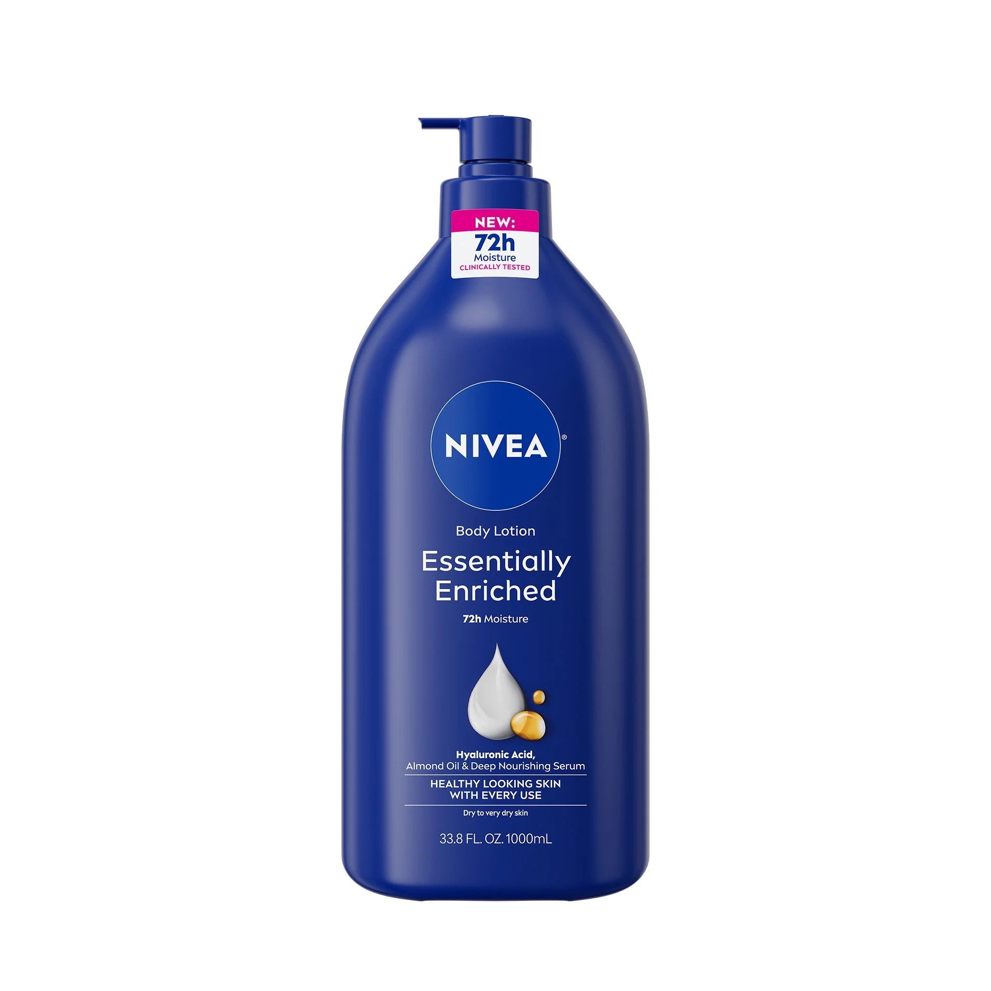NIVEA Essentially Enriched Body Lotion for Dry Skin with Hyaluronic Acid and Almond Oil, Value Si... | Walmart (US)