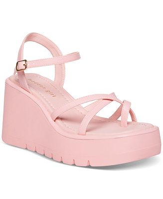 Vault Strappy Platform Wedge Sandals | Macys (US)