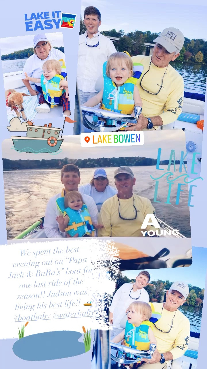 We spent the best evening out on “Papa Jack & RaRa’s” boat for one last boat ride of the season! Judson was loving his best life!! 🚤

#LTKfamily #LTKbaby #LTKSeasonal