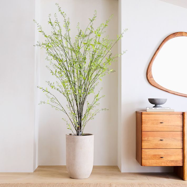 Faux Potted Berry Leaf Tree w/ Planter | West Elm (US)