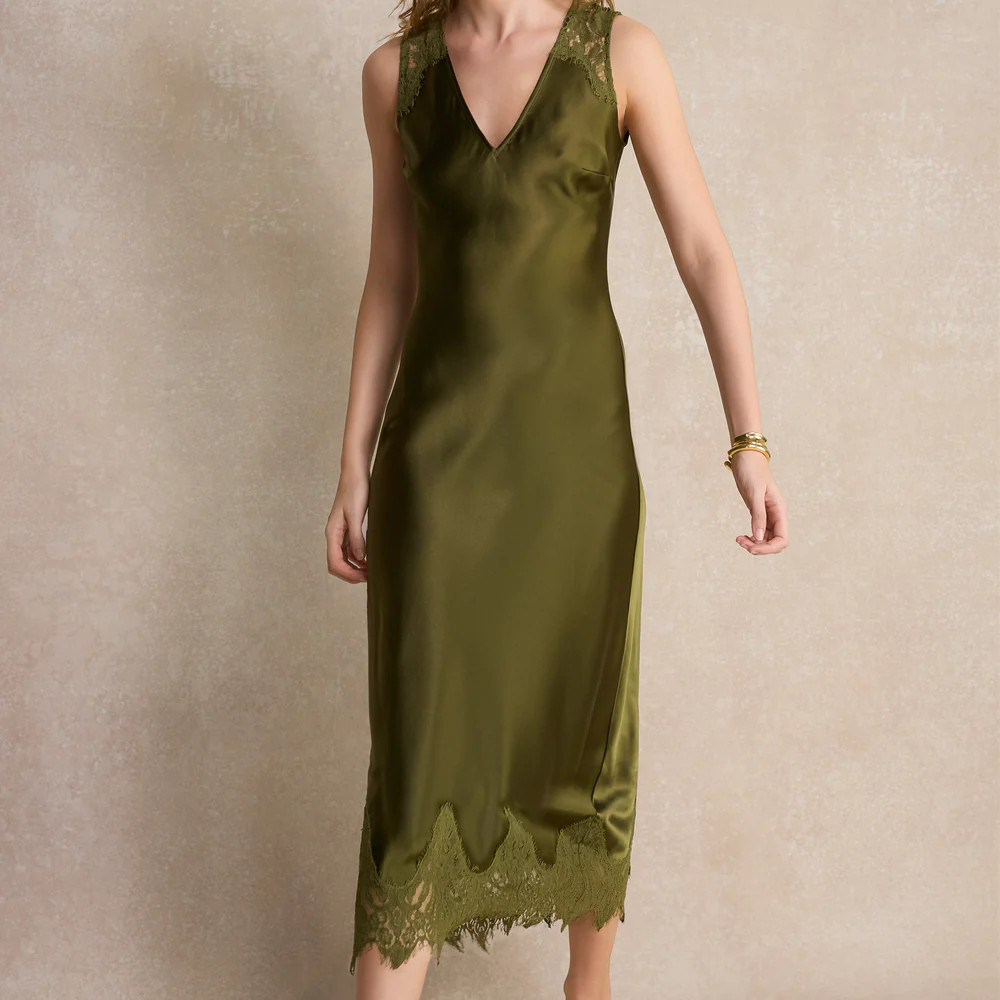 Amelie Dress - Olive Green | WYSE London