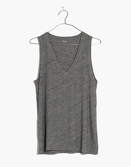 Whisper Cotton V-Neck Pocket Tank | Madewell