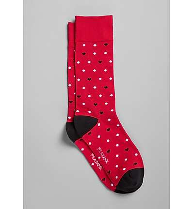Jos. A. Bank Heart and Dot Dress Socks | Jos. A. Bank
