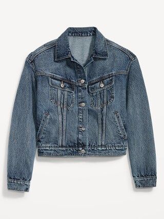 Cropped Non-Stretch Jean Jacket for Women | Old Navy (US)
