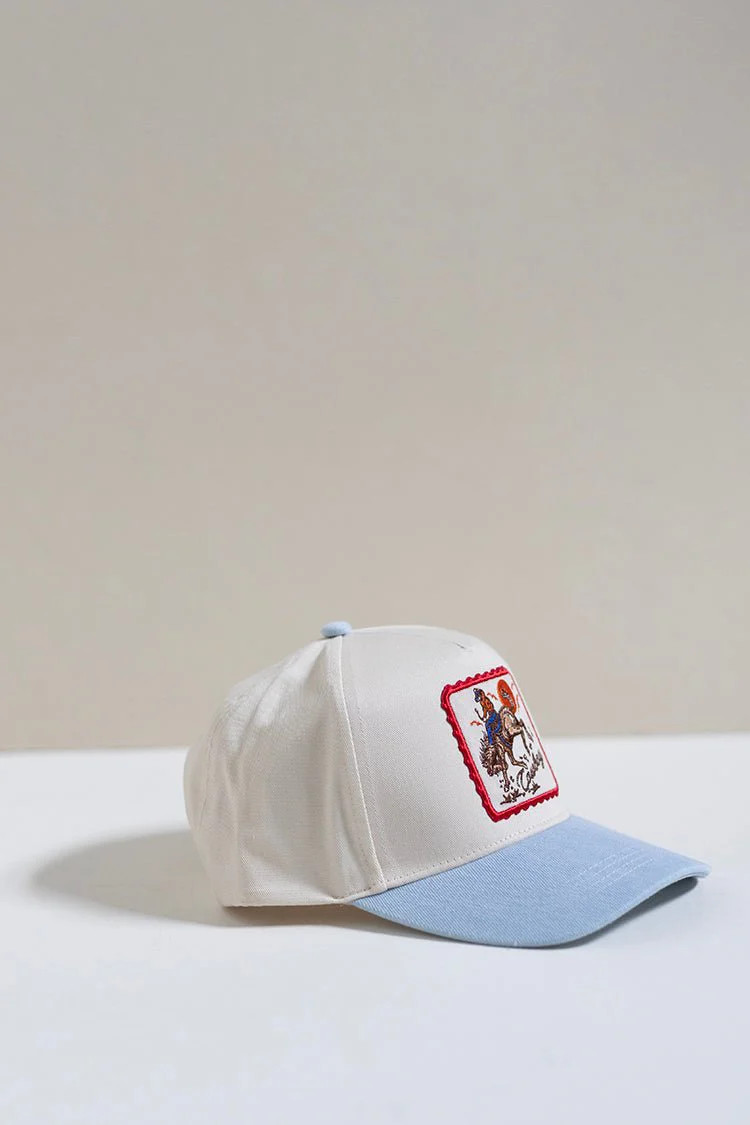 Denim Western Patch Trucker Hat | Flea Style
