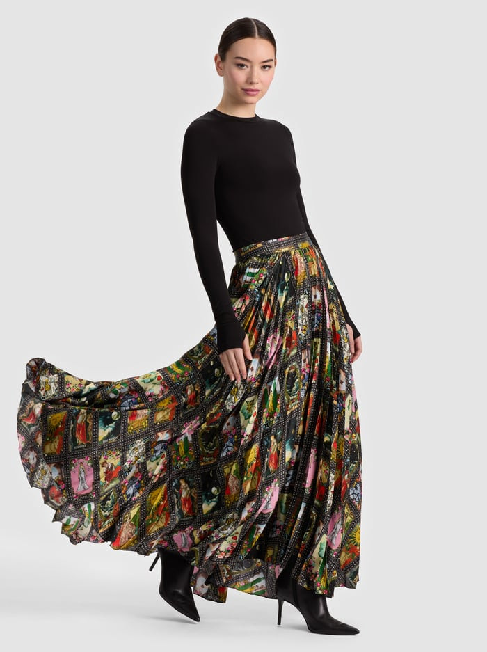 KATZ PLEATED MAXI SKIRT | Alice + Olivia