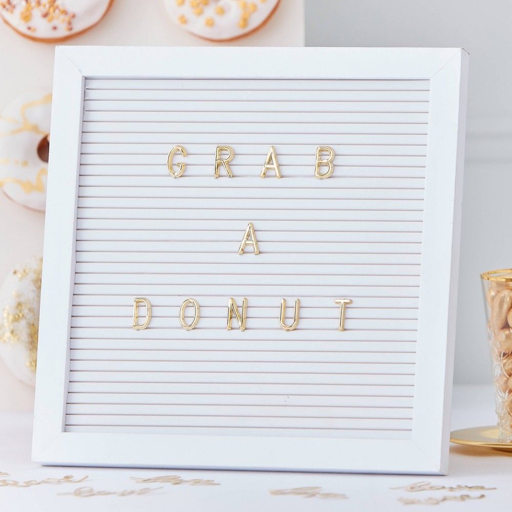 ""Grab A Donut"" Peg Board White - Ginger Ray | Target