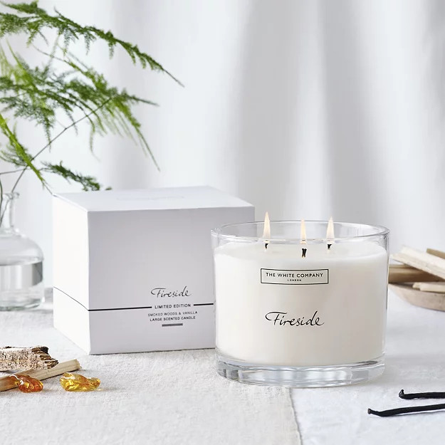 Fireside Large Candle | The White Company (UK)