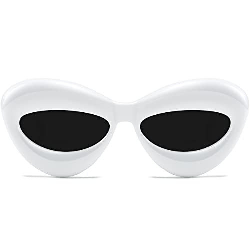 AWGSEE Trendy Inflated Shape Lip Sunglasses for Women Fashion Oversized Cat Eye Shades UV400 Protection | Amazon (US)