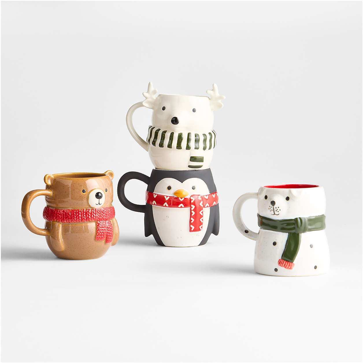 Brown Bear 13-oz. Holiday Mug + Reviews | Crate & Barrel | Crate & Barrel
