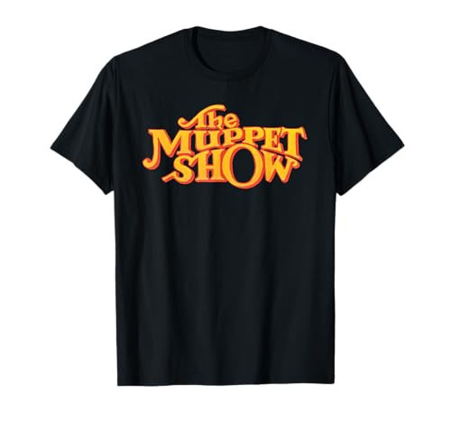 Disney The Muppets Official The Muppet Show Logo Orange T-Shirt | Amazon (US)