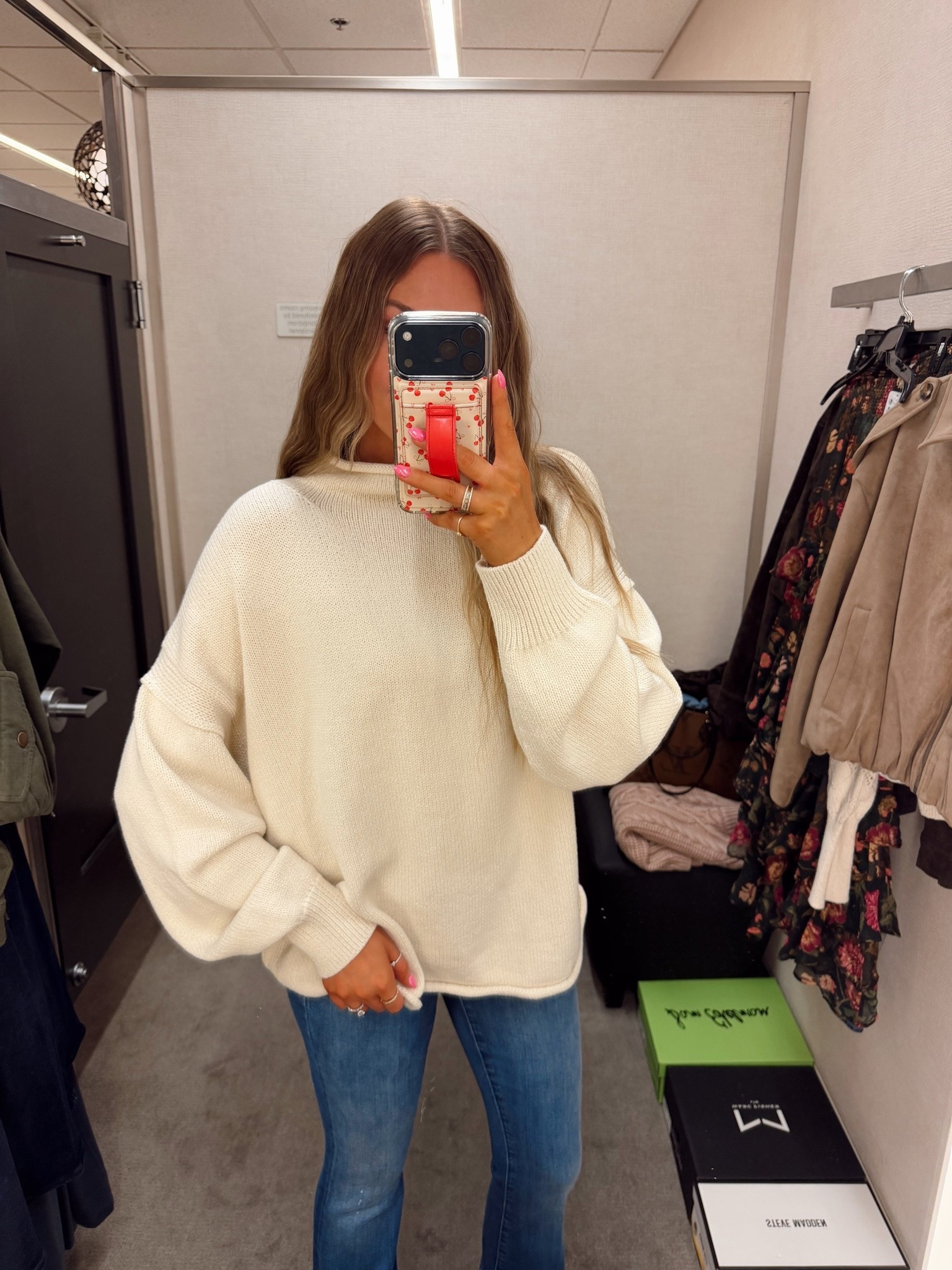 This oversized cream sweater from the #NSale is a closet staple! I’m wearing a small