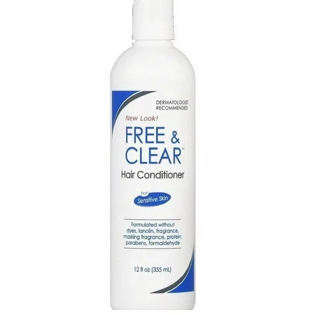 Free & Clear Hair Conditioner Sensitive Skin Tangle-Free, 12Oz, 6-Pack | Walmart (US)