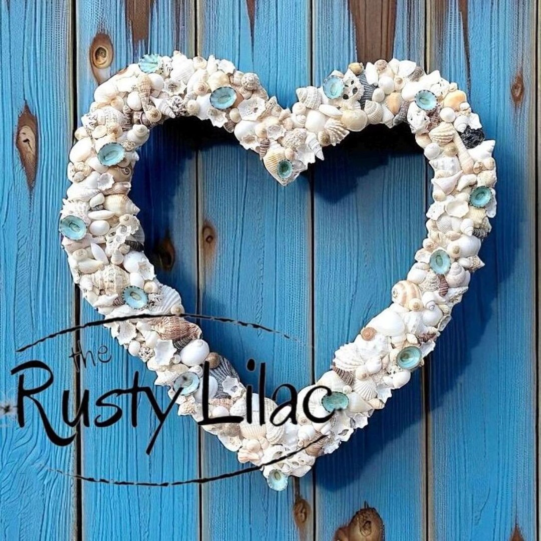Seashell Heart Wall Decor: Rustic Coastal Art, Handcrafted - Etsy | Etsy (US)