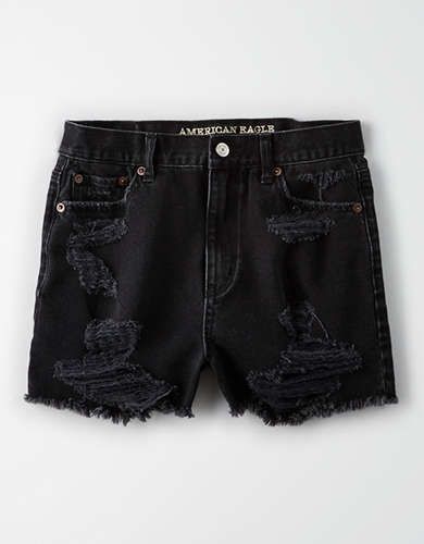 Mom Short, Black And | American Eagle Outfitters (US & CA)