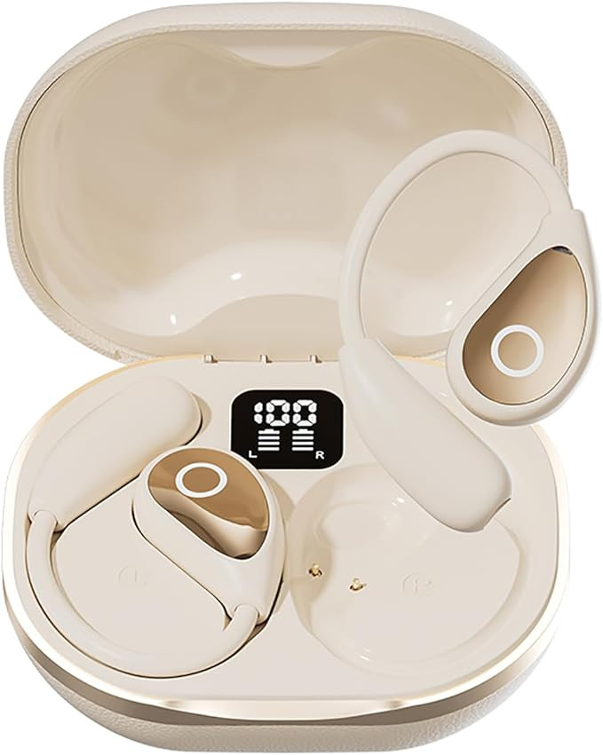Open Ear Earbuds Nude Skin Tone, Bluetooth 5.4 Wireless Headphones for Work & Office, Air Conduct... | Amazon (US)