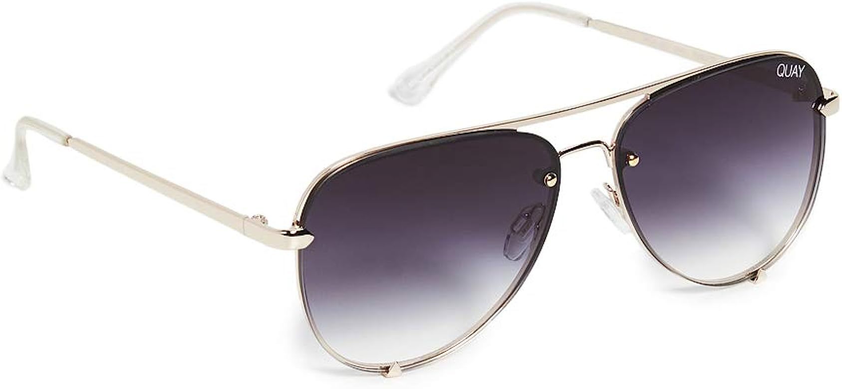 Quay Women's High Key Mini Rimless Sunglasses | Amazon (US)