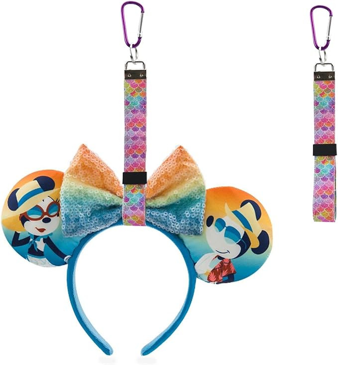 3 Pack Mouse Ear Holder for Backpack Bag Headband Holder Strap with Hook Trip Accessories Lanyard... | Amazon (US)