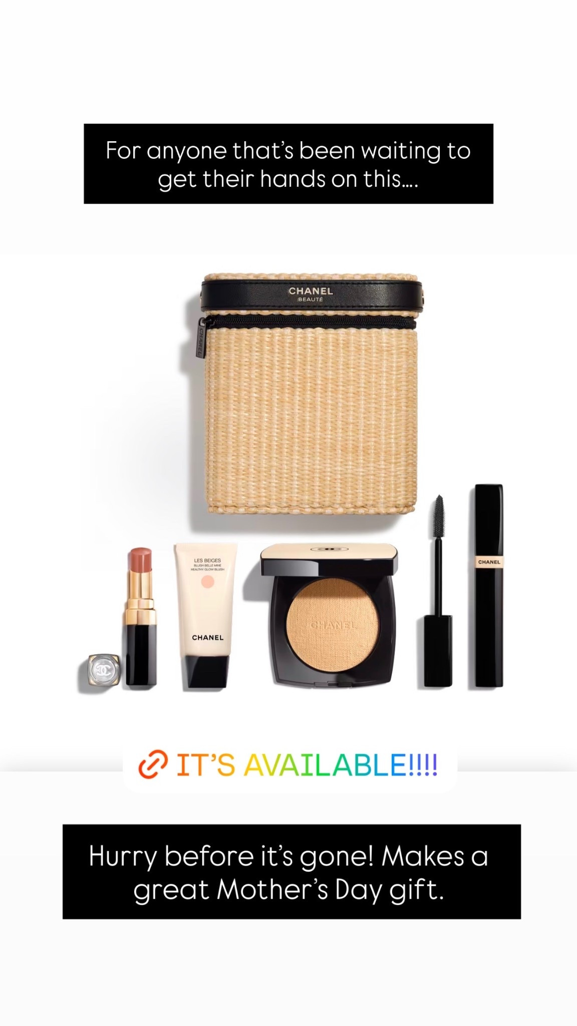 Hurry before it’s gone! Makes a great Mother’s Day gift.  For anyone that’s been waiting to get their hands on this….