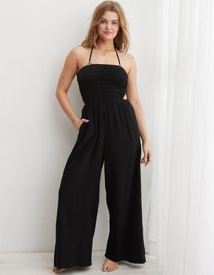 Aerie Pool-To-Party Strapless Jumpsuit | American Eagle Outfitters (US & CA)