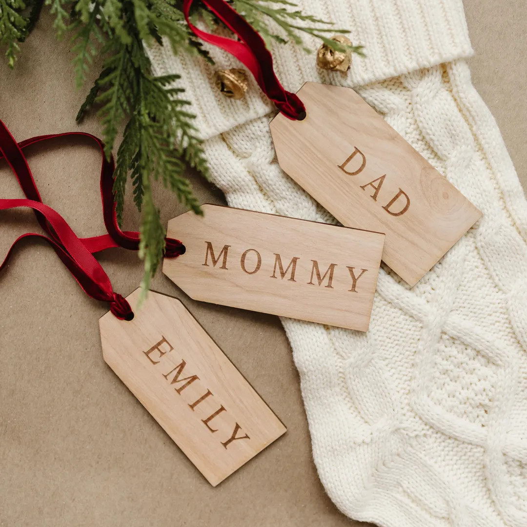 Personalized Stocking Name Tags, Personalized Stocking Tags, Christmas Stocking Tags, Personalize... | Etsy (US)