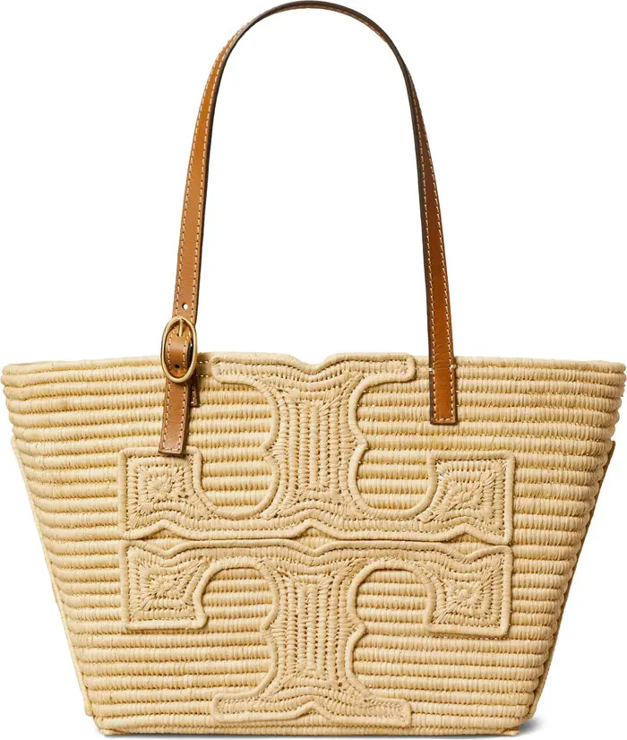 Tory Burch Ella Small Structure Straw Tote | Nordstrom | Nordstrom