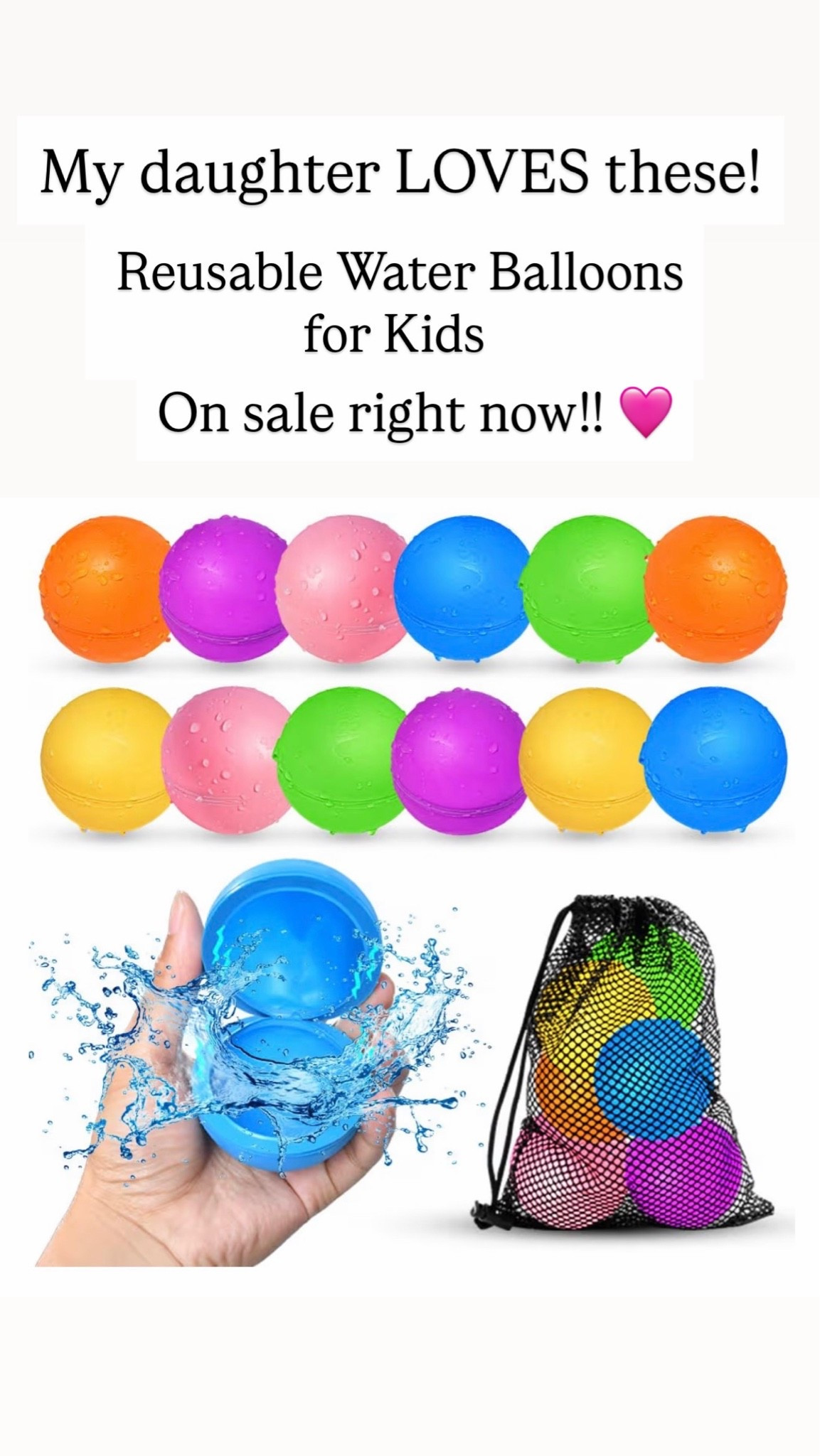 Reusable Water Balloons

#LTKKids #LTKSaleAlert