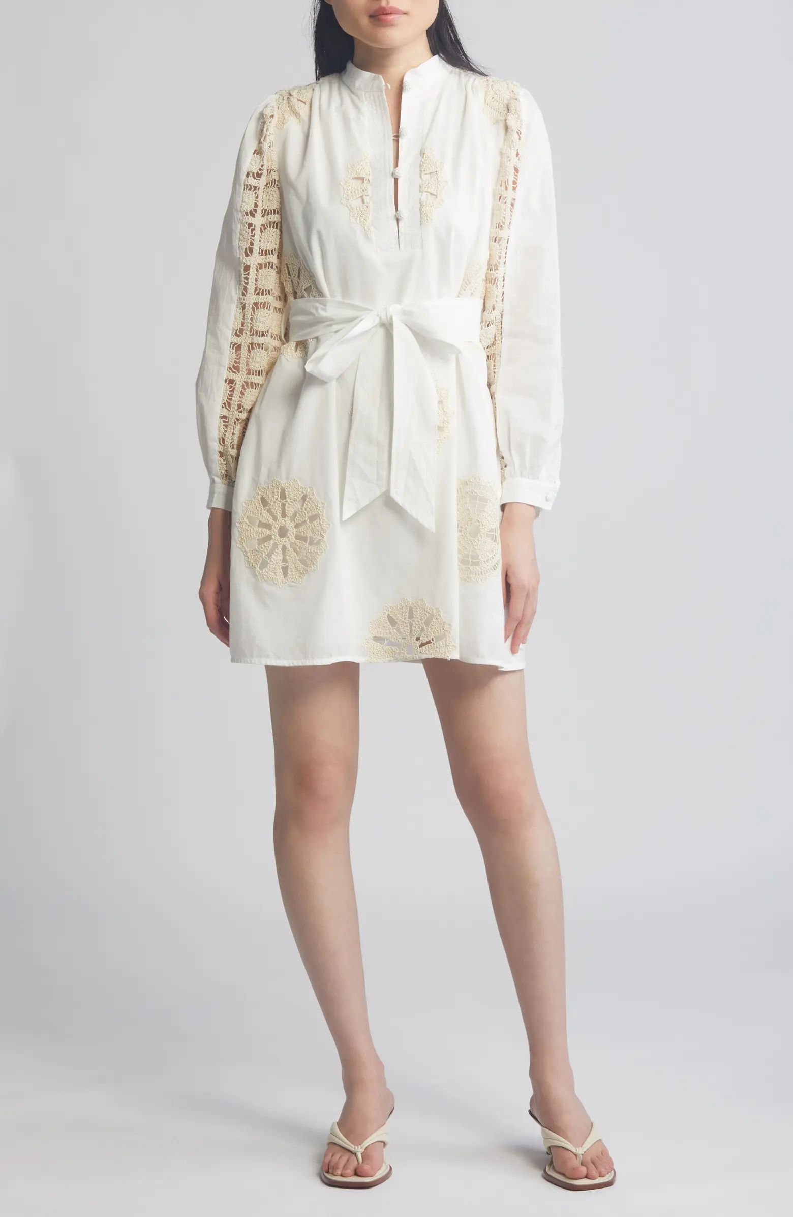CIEBON Marielle Long Sleeve Cotton Shirtdress | Nordstrom | Nordstrom