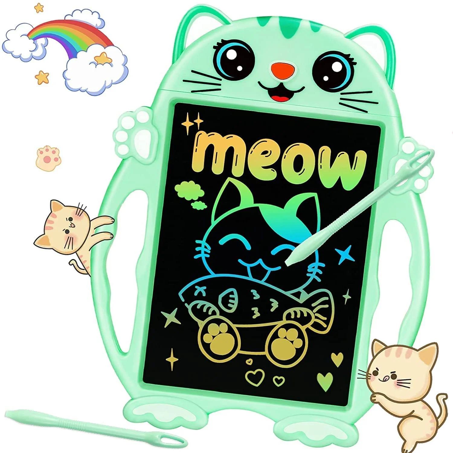 CHEERFUN 8.5 inch LCD Writing Tablet Cat Drawing Board Toy Gifts Reusable Learning Toddler Toys, ... | Walmart (US)