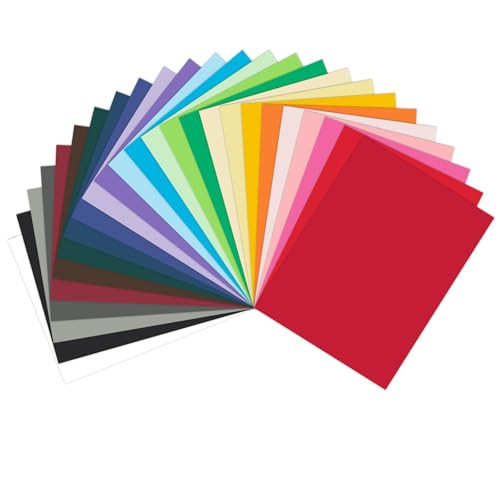 Colored Paper 8.5 x 11 Assorted, Goefun Colored Cardstock 25 Colors 65lb Multicolor Construction Paper for Crafts & Scrapbooking (50 Sheets) | Amazon (US)
