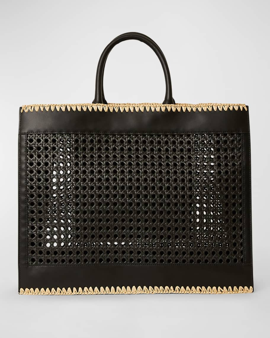 BTB Los Angeles Ellie Large Woven Leather Tote Bag | Neiman Marcus