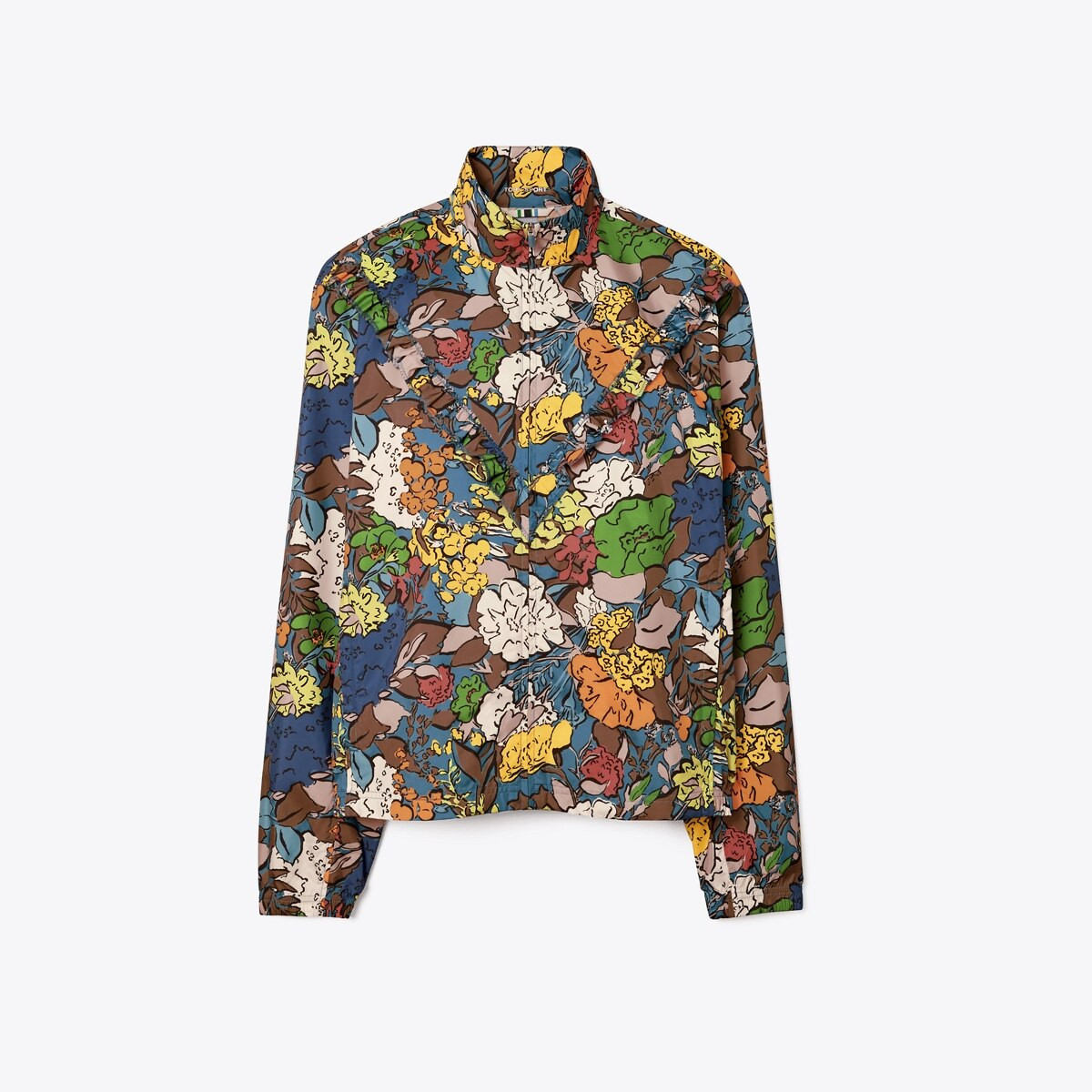 Printed Ruffle Windbreaker | Tory Burch (US)
