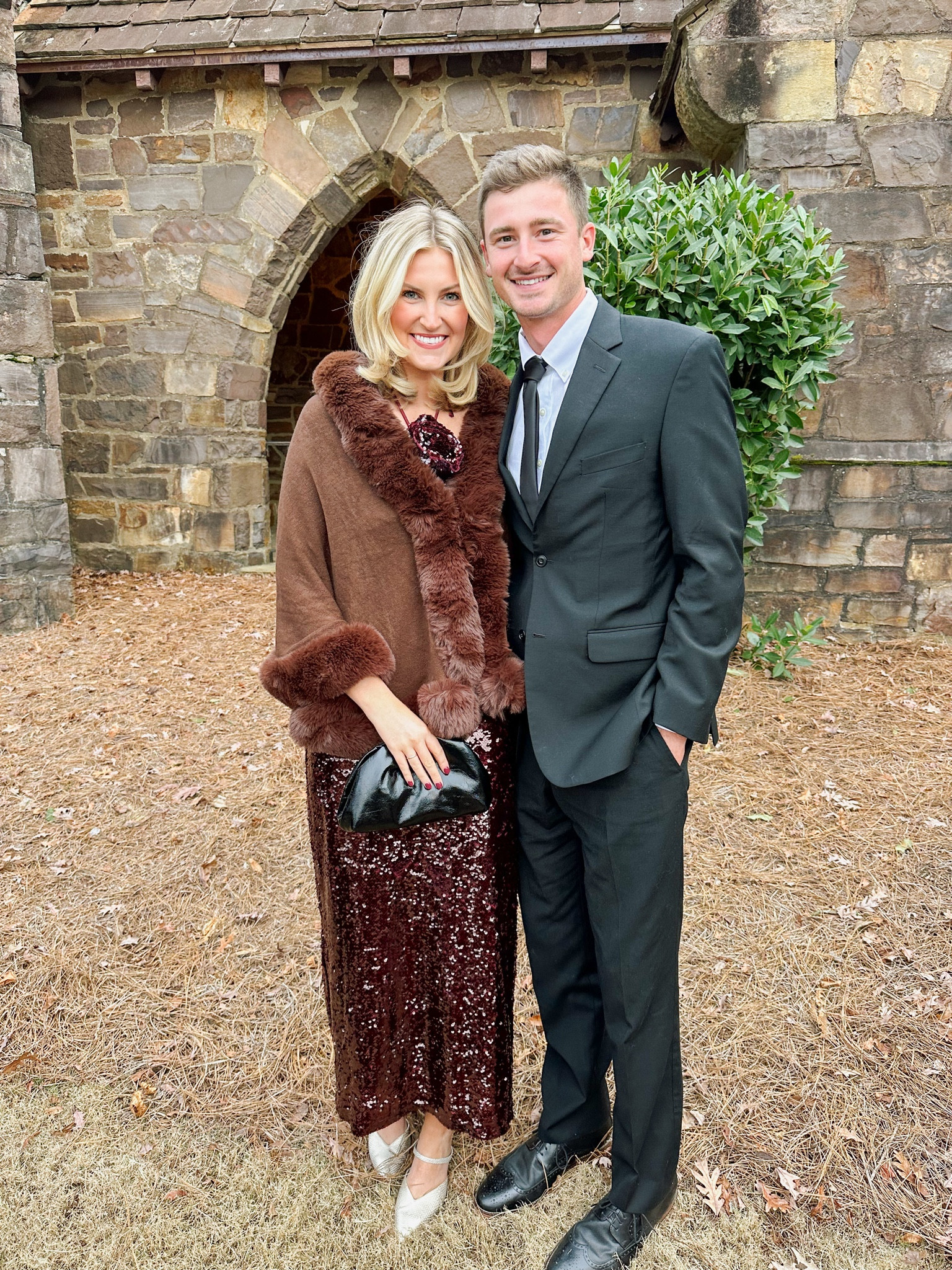 One of my favorite wedding guest looks to date!!!! This dress received so many compliments 🤎🤎