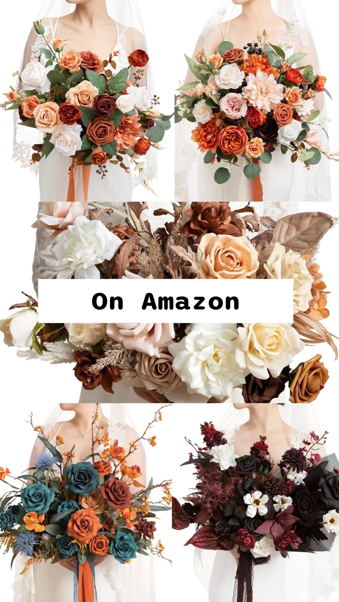 Pretty fall faux flower wedding bouquets on Amazon. 

Bride bouquets, bridal bouquets, wedding flowers, silk flowers.

#LTKWedding #LTKSeasonal