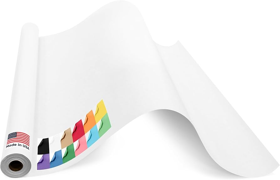 USA Made 36" x 1200" White Kraft Paper Roll, 45 lbs/66 GSM, American Produced Colored Kraft Paper... | Amazon (US)